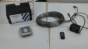 Stinger Alarm system looks conmplete with remote & Video eye / camera