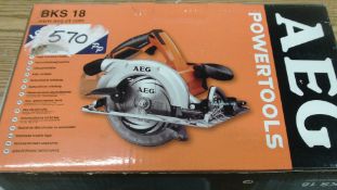 Brand new AEG Circular Saw body only + blade