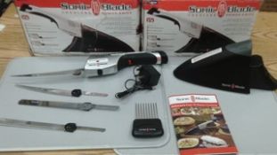 2 x sonic blade electric knifes - look brand new in original packaging