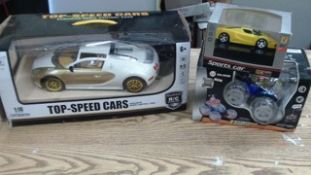 RC cars seclection - retail returns - boxed in original packaging