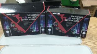 2 packs Dancing water speakers - retail returns