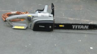 Titan Electric chainsaw - tested power working