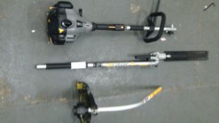 Titan Petrol Multi tool with a ttachments as pictured - pull cord  works fine