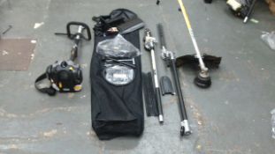 Titan Petrol Multi tool with attachments as pictured - pull cord  works fine