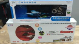 2pcs X  RC Helicopter boxed in original packaging
