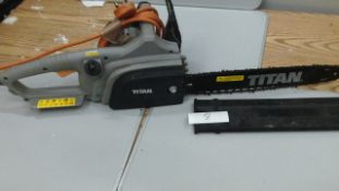 Titan Electric chainsaw - tested power working