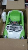 Ride on Mini style car in green with battery & remote & charger - Ex Showroom -untested  looks