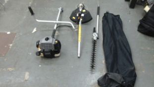 Titan Petrol Multi tool with attachments as pictured - pull cord  works fine