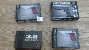 Selection of Gas Powered BB Airsoft guns - retail returns - unknown reasons - most rrp appx £80 +