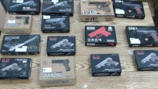 Selection of airsoft BB guns  - retail return - various unknown reasons - Airsoft BB guns - boxed as