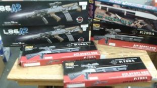 6 x large size bb air rifles - returns - rrp £200+