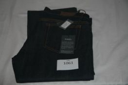 RAKE - jeans colour indigo size 30/35 retail £245
