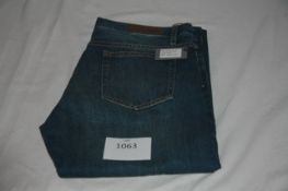 RAKE - jeans colour indigo size 30/34 retail £245