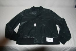 RAKE - senna-reversable kankaroo leather jacket colour navy size 42 retail Â£1995