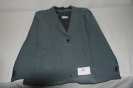 RAKE - hill- kangaroo leather jacket colour s grey retail Â£1995 size 40