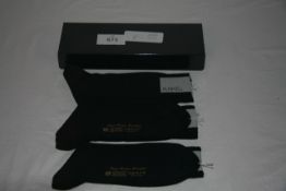 RAKE - 5 pairs of socks colour black size L retail Â£22 per pair