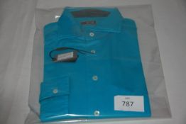 RAKE - Shirt colour Aqua Size 16 Retail Â£250