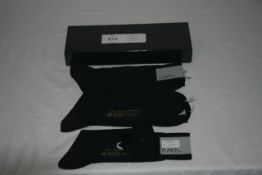RAKE - 5 pairs of socks colour black size XL retail Â£22 per pair