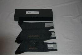 RAKE - 5 pairs of socks colour grey size L retail Â£22 per pair