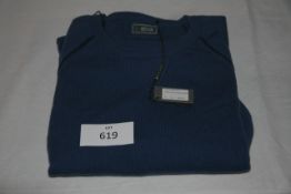 RAKE - cashmere sweatshirt colour blue size XL retail Â£495