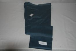 RAKE - trousers colour denim b size 32 retail Â£295