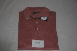 RAKE - polo jumper colour brick size s retail Â£364