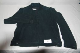 RAKE - andretti-suede flight jacket colour black size 44 retail Â£1580