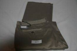 RAKE - chino trouses colour beige size 36 retail Â£155