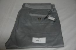 RAKE- chino trousers colour grey size 34 retail Â£155
