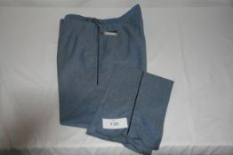 RAKE - trousers colour navy size 34 retail Â£365