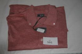 RAKE - polo jumper colour brick size xs retail Â£364