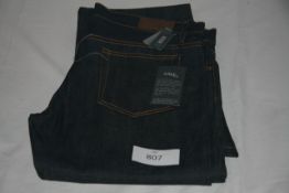 RAKE - jeans colour indigo size 34