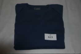 RAKE - cashmere sweatshirt colour blue size XL retail Â£495
