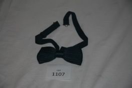 RAKE - knitted silk bow tie colour black/grey retail £95