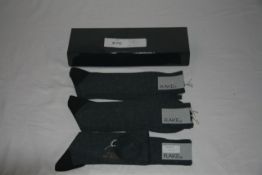 RAKE - 5 pairs of socks colour grey size X L retail Â£22 per pair