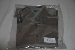 RAKE - shirt colour chocolate size 15 1/2