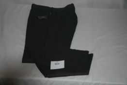 RAKE - trousers colour black/brown 100% cotton zize 34