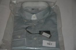 RAKE - shirt colour grey size 17 retail Â£195
