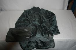 RAKE - double breasted long travel mac colour grey size 40 retail Â£745