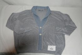 RAKE - cardigan colour grey/blue size L retail Â£245