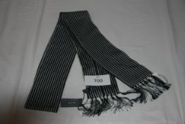 RAKE - scarf colour black & white