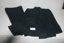 RAKE - SUIT colour blue jacket size 38 trouser size 32
