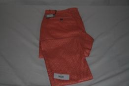 RAKE - trousers colour raspbry size 34 retail Â£225