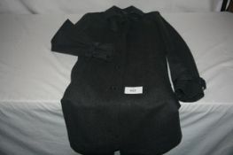 RAKE - 3/4 length jacket colour black/grey size 40