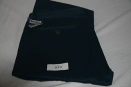 RAKE - chino trousers colour navy size 38