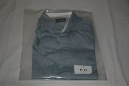 RAKE - shirt colour light blue size 15 1/2