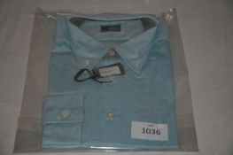 RAKE - shirt colour sky size 17 retail £195