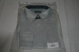 RAKE - shirt colour cream/lpale brown size 15 1/2