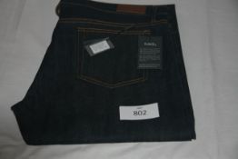 RAKE - jeans colour indigo size 38/35 retail Â£245