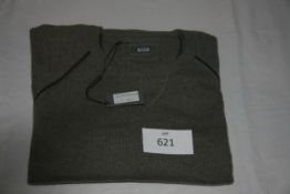 RAKE - cashmere sweatshirt colour green size L retail Â£495